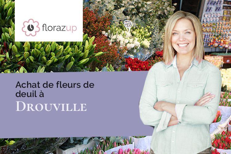 couronnes florales pour un deuil à Drouville (Meurthe-et-Moselle/54370)