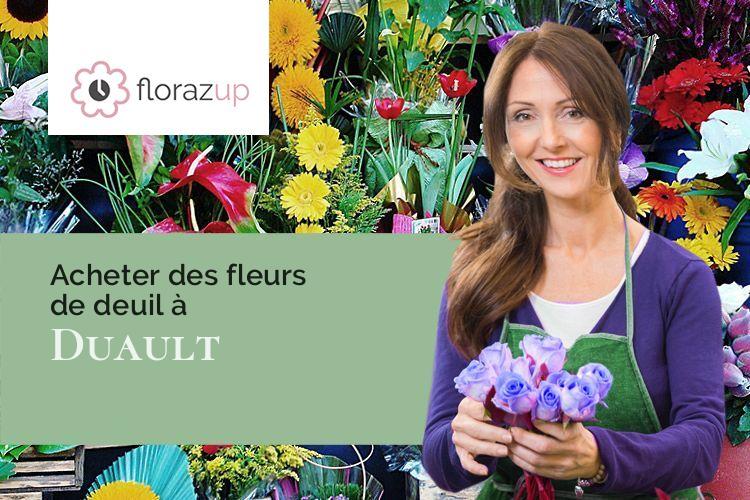 créations de fleurs pour des obsèques à Duault (Côtes-d'Armor/22160)