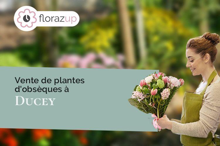 compositions de fleurs pour des obsèques à Ducey (Manche/50220)