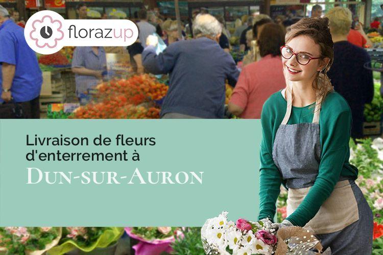 couronnes florales pour des obsèques à Dun-sur-Auron (Cher/18130)