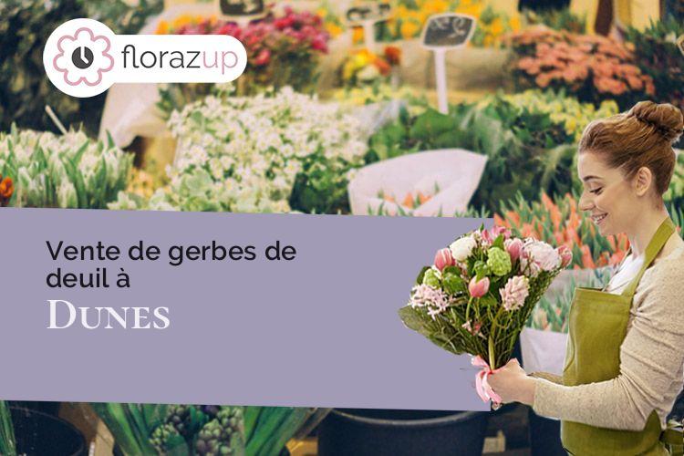 créations de fleurs pour un enterrement à Dunes (Tarn-et-Garonne/82340)