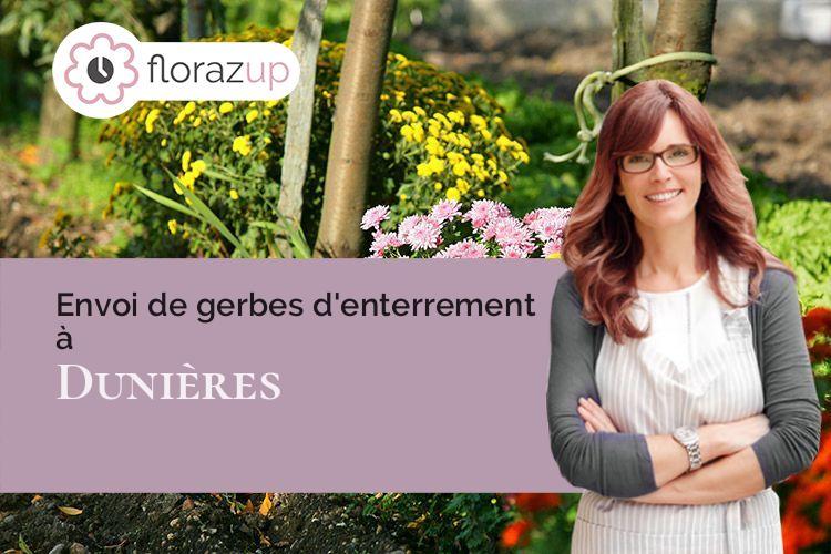 créations de fleurs pour un enterrement à Dunières (Haute-Loire/43220)