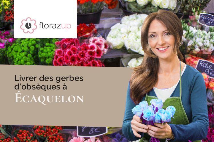 créations florales pour un deuil à Écaquelon (Eure/27290)