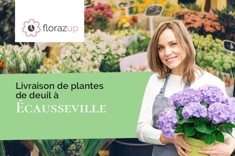 coupes de fleurs pour une crémation à Écausseville (Manche/50310)