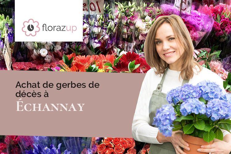 bouquets de fleurs pour des funérailles à Échannay (Côte-d'Or/21540)