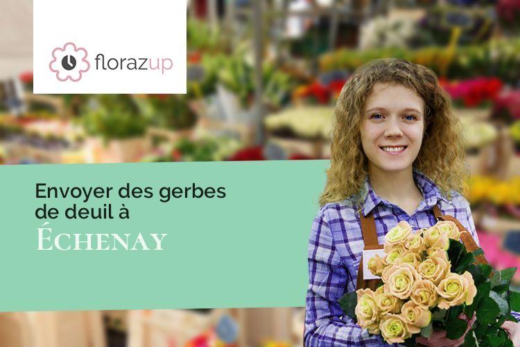 coeurs de fleurs pour des obsèques à Échenay (Haute-Marne/52230)