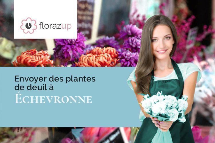 couronnes florales pour un enterrement à Échevronne (Côte-d'Or/21420)