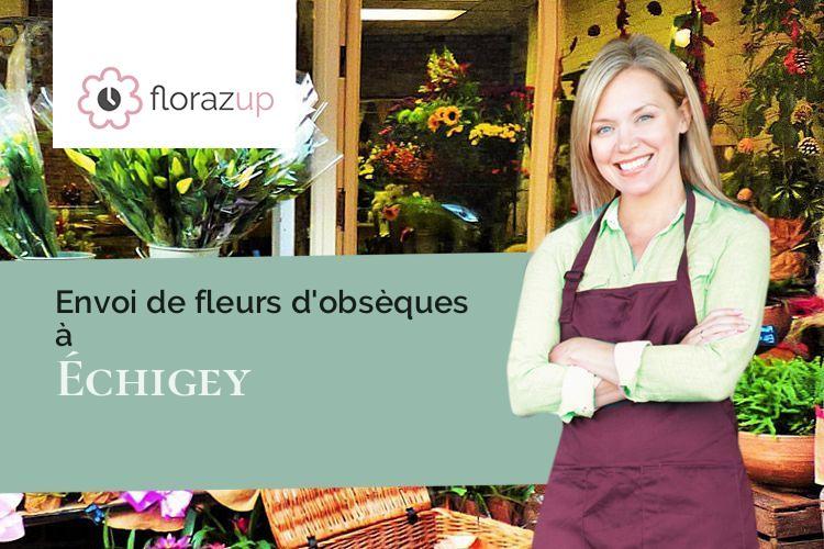 coeurs de fleurs pour un enterrement à Échigey (Côte-d'Or/21110)