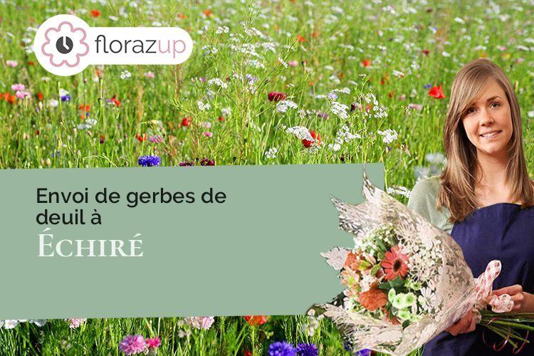compositions florales pour des obsèques à Échiré (Deux-Sèvres/79410)