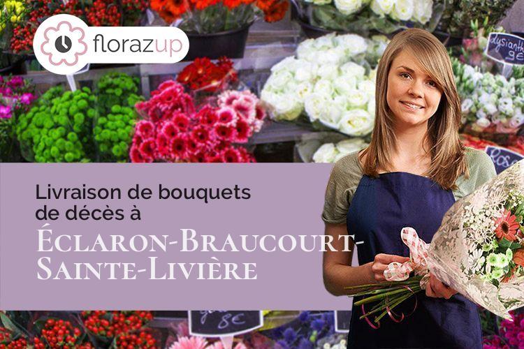 compositions de fleurs pour un deuil à Éclaron-Braucourt-Sainte-Livière (Haute-Marne/52290)