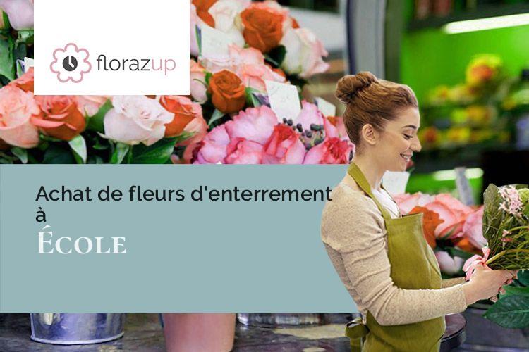 coupes de fleurs pour un décès à École (Savoie/73630)