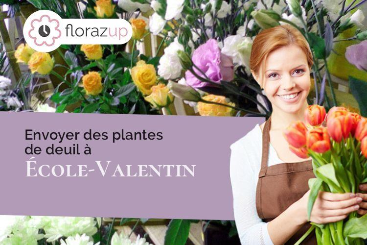 créations florales pour un deuil à École-Valentin (Doubs/25480)