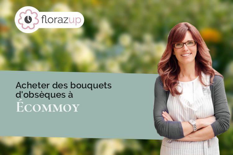 couronnes florales pour des obsèques à Écommoy (Sarthe/72220)