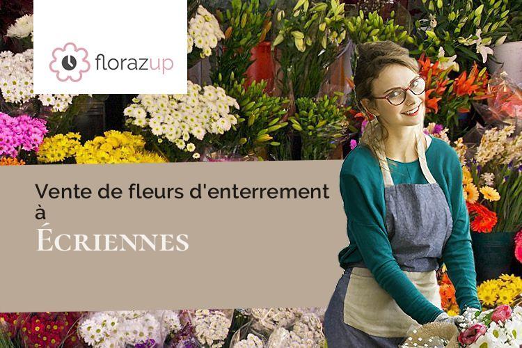 créations florales pour des funérailles à Écriennes (Marne/51300)