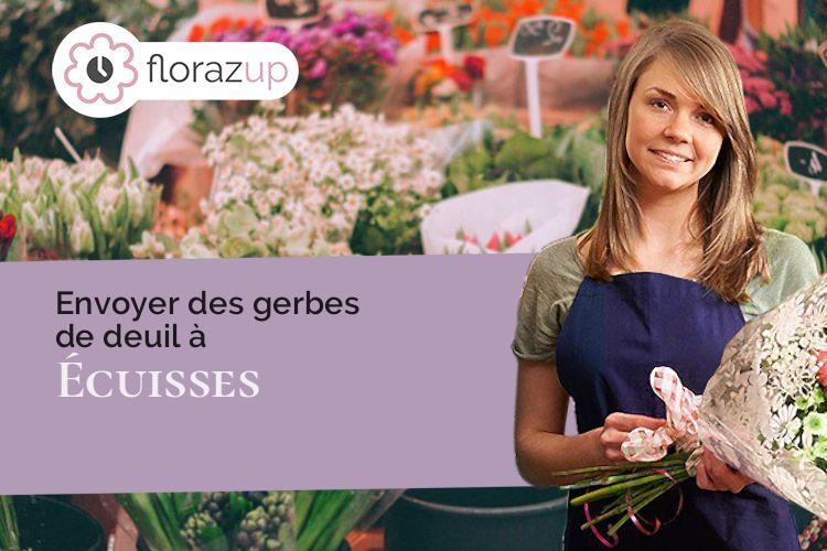 bouquets de fleurs pour des funérailles à Écuisses (Saône-et-Loire/71210)