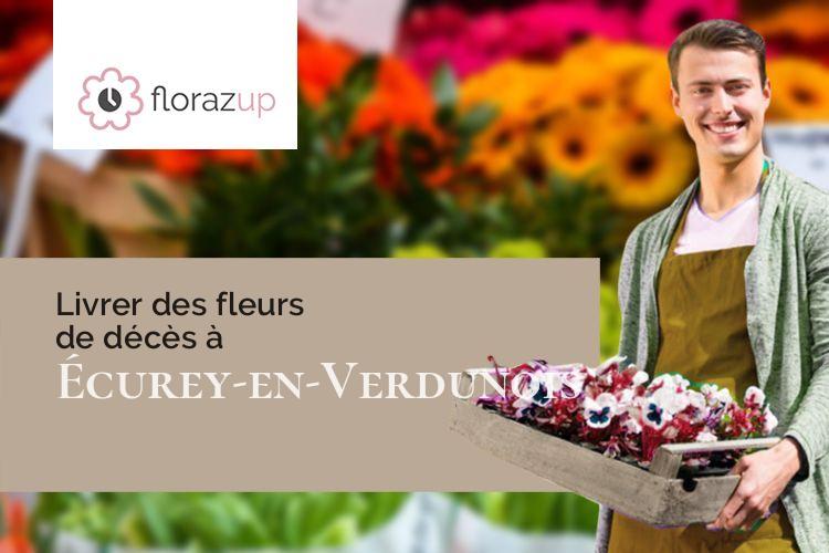 gerbes de fleurs pour un deuil à Écurey-en-Verdunois (Meuse/55150)