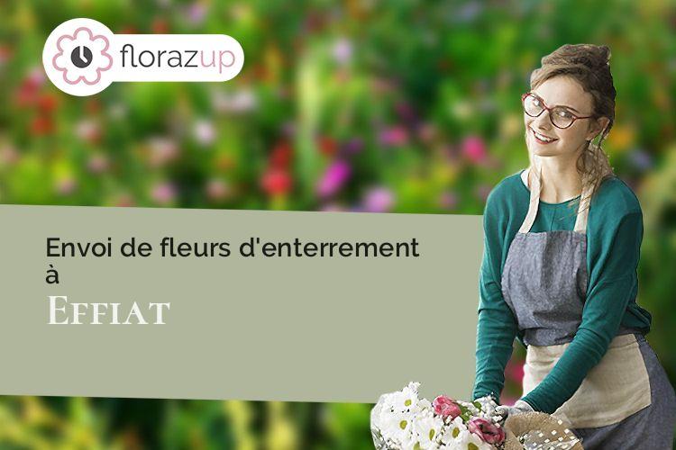 coeur de fleurs pour un enterrement à Effiat (Puy-de-Dôme/63260)