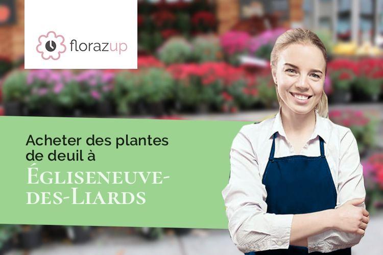 créations florales pour un deuil à Égliseneuve-des-Liards (Puy-de-Dôme/63490)