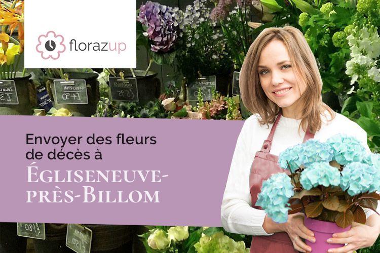 bouquets de fleurs pour un décès à Égliseneuve-près-Billom (Puy-de-Dôme/63160)