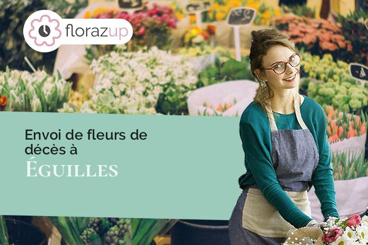 créations de fleurs pour un décès à Éguilles (Bouches-du-Rhône/13510)