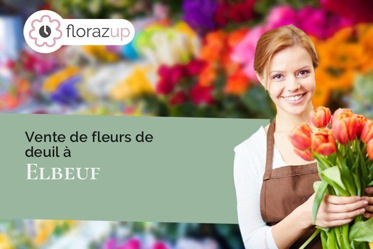 créations de fleurs pour un deuil à Elbeuf (Seine-Maritime/76500)