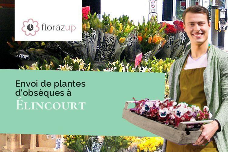 couronnes de fleurs pour des funérailles à Élincourt (Nord/59127)