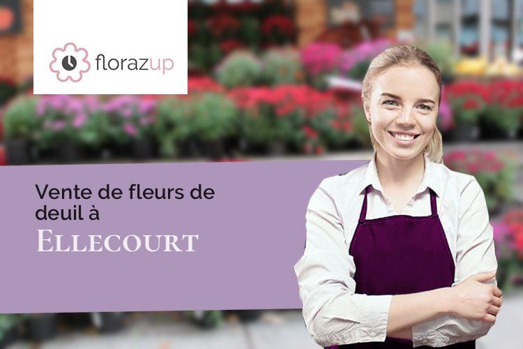 créations florales pour un deuil à Ellecourt (Seine-Maritime/76390)