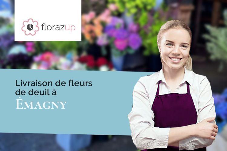 créations de fleurs pour un décès à Émagny (Doubs/25170)