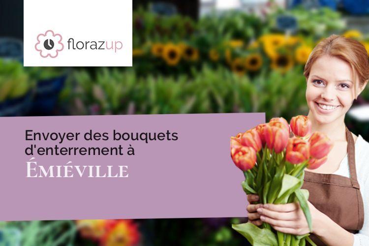 fleurs deuil pour un deuil à Émiéville (Calvados/14630)