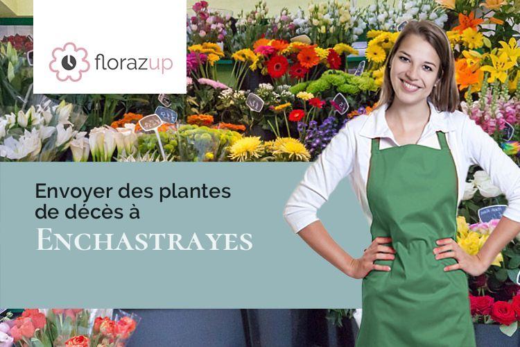 créations florales pour un deuil à Enchastrayes (Alpes-de-Haute-Provence/04400)