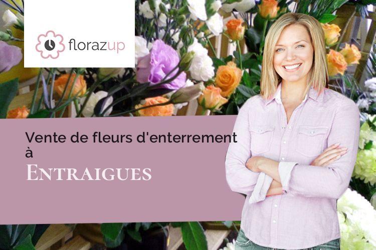 plantes pour des funérailles à Entraigues (Isère/38740)