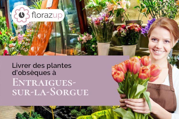 fleurs deuil pour un enterrement à Entraigues-sur-la-Sorgue (Vaucluse/84320)