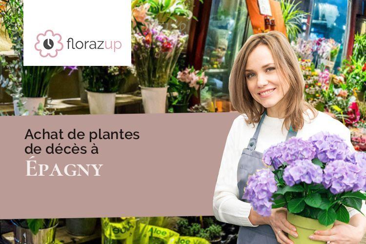 compositions de fleurs pour un deuil à Épagny (Côte-d'Or/21380)