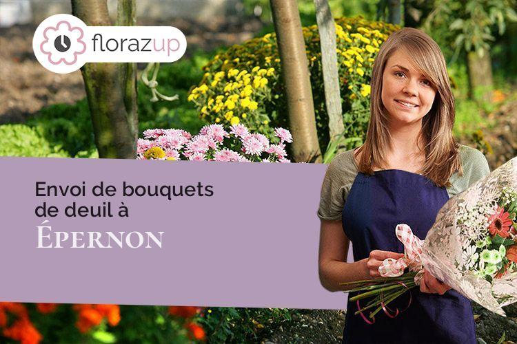 couronnes de fleurs pour un deuil à Épernon (Eure-et-Loir/28230)