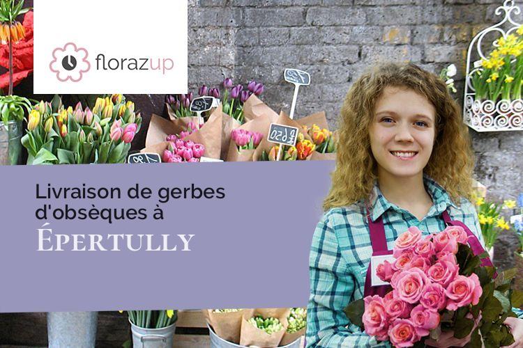 créations florales pour un décès à Épertully (Saône-et-Loire/71360)