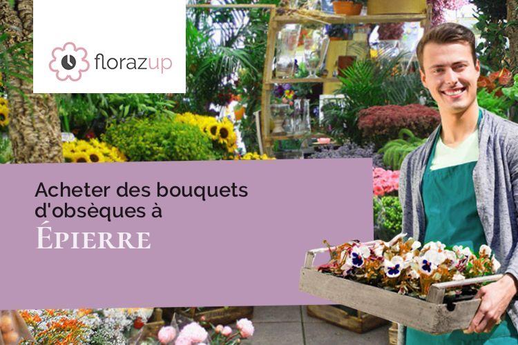 coeurs de fleurs pour un enterrement à Épierre (Savoie/73220)