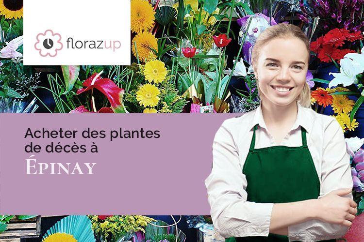 fleurs deuil pour un décès à Épinay (Eure/27330)