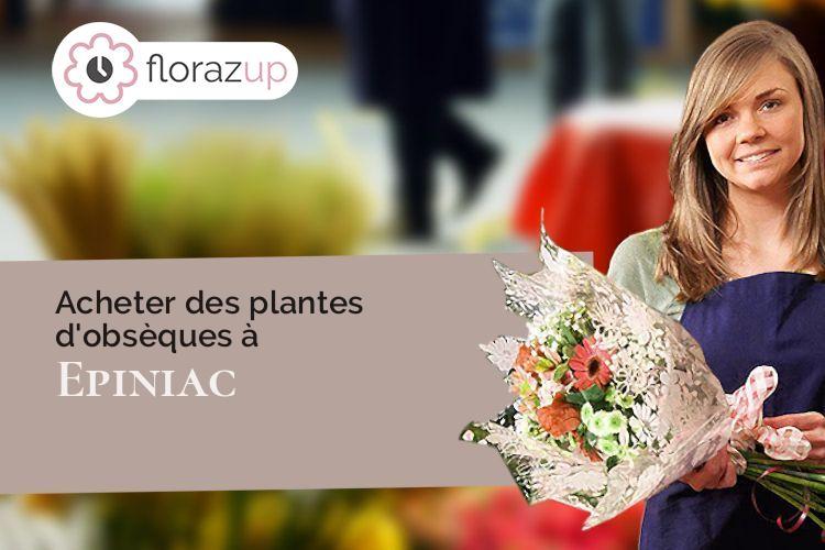 couronnes florales pour un deuil à Epiniac (Ille-et-Vilaine/35120)