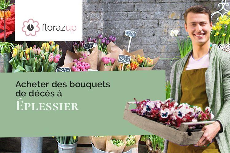 compositions de fleurs pour un enterrement à Éplessier (Somme/80290)