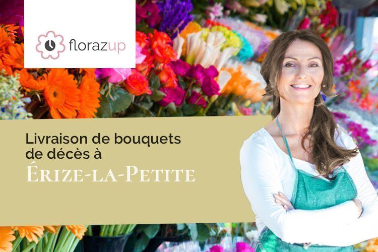 créations florales pour des funérailles à Érize-la-Petite (Meuse/55260)