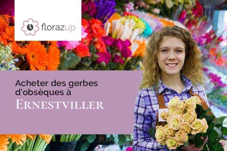 bouquets de fleurs pour un enterrement à Ernestviller (Moselle/57510)