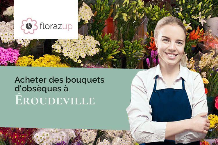 coeurs de fleurs pour une crémation à Éroudeville (Manche/50310)