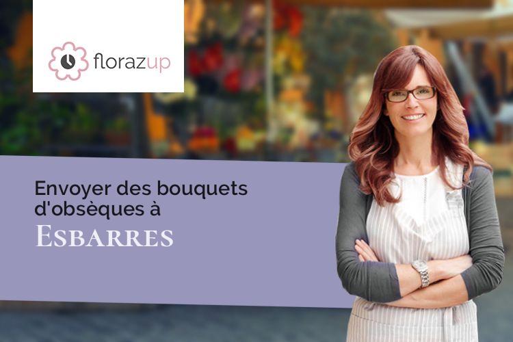 couronnes de fleurs pour un décès à Esbarres (Côte-d'Or/21170)