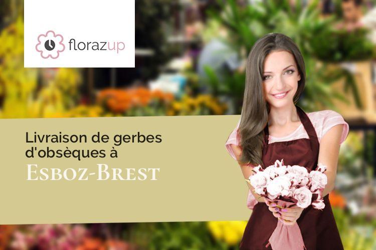 gerbes de fleurs pour une crémation à Esboz-Brest (Haute-Saône/70300)