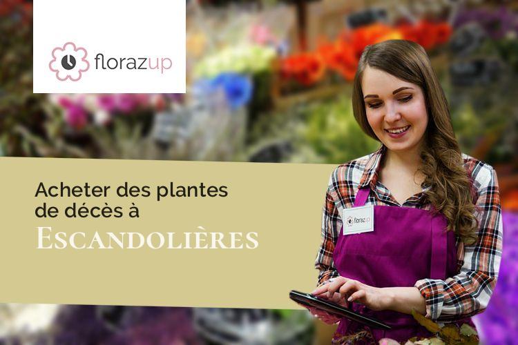 créations de fleurs pour un décès à Escandolières (Aveyron/12390)