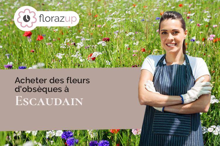 compositions florales pour un deuil à Escaudain (Nord/59124)