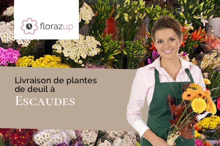 coeurs de fleurs pour des funérailles à Escaudes (Gironde/33840)