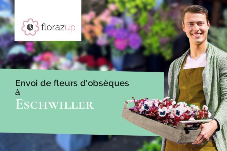 coupes de fleurs pour un deuil à Eschwiller (Bas-Rhin/67320)