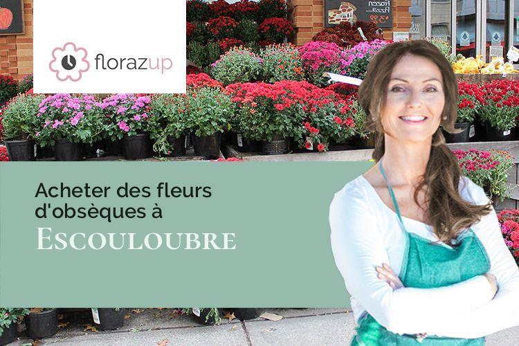 compositions florales pour un deuil à Escouloubre (Aude/11140)