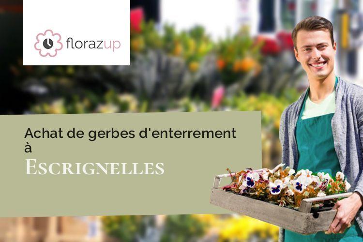 couronnes florales pour des obsèques à Escrignelles (Loiret/45250)